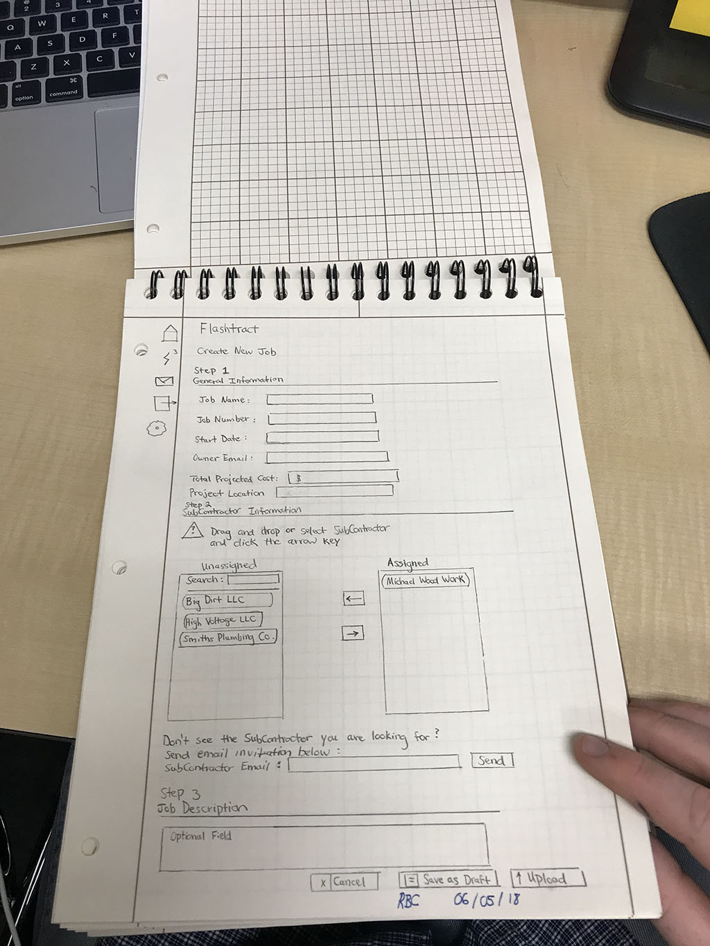 Flashtract sketchpad ideas