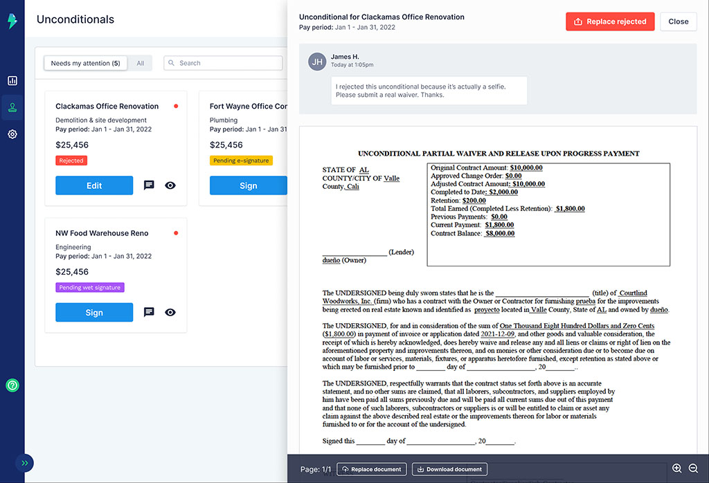 Flashtract vault screen 2